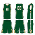 Design uniforme de basquete mais recente jersey preto basquetebol